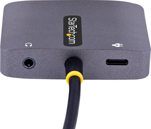 StarTech USB-C Multiport Adapter 122-USBC-HDMI-4K-VGA, 4K HDMI & VGA Video Converter, 100W Power Delivery