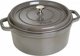 Staub Στρογγυλή Μαντεμένια Κατσαρόλα 20cm, 2.2L, Χρώμα Γραφίτης