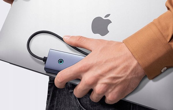Stacja/replikator Baseus OS-Baseus UltraJoy Series 4-Port HUB Space Grey（USBA to USB3.0*4）
