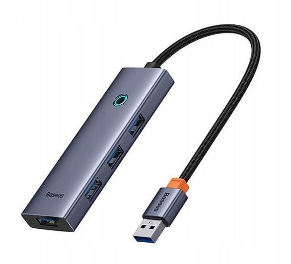 Stacja/replikator Baseus OS-Baseus UltraJoy Series 4-Port HUB Space Grey（USBA to USB3.0*4）