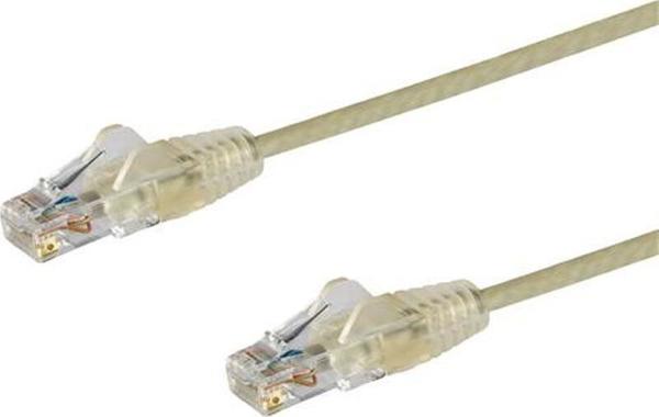 StarTech STARTECH.COM 1m Καλώδιο Cat6 - Λεπτό καλώδιο Cat6 Patch - Γκρι - Συνδετήρες RJ45 χωρίς εμπλοκή - LSZH - 28 AWG χάλκινο σύρμα