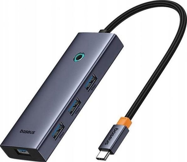 Stacja/replikator Baseus Baseus UltraJoy Series 5-Port HUB Space Grey（Type-C to USB3.0*4+PD*1）