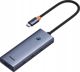 Stacja/replikator Baseus Baseus UltraJoy Series 5-Port HUB Space Grey（Type-C to USB3.0*4+PD*1）