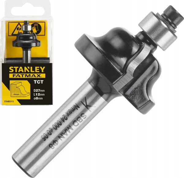 Φρέζα TCT STANLEY, για διαμόρφωση ακμών 4 x 27 mm