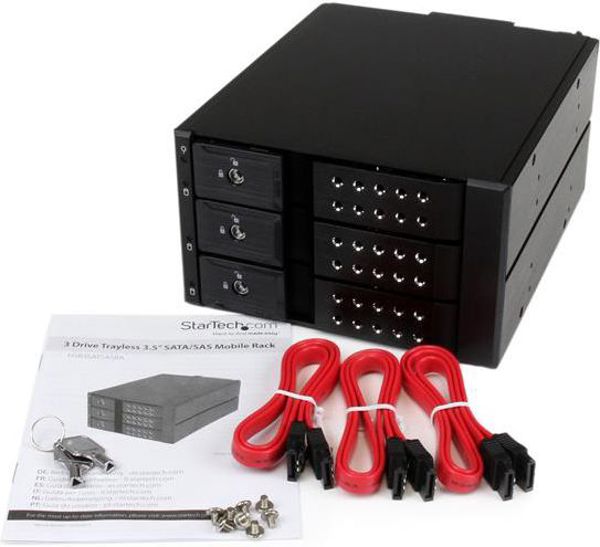 StarTech για τρεις σκληρούς δίσκους 3.5" SAS, SATA (HSB3SATSASBA)