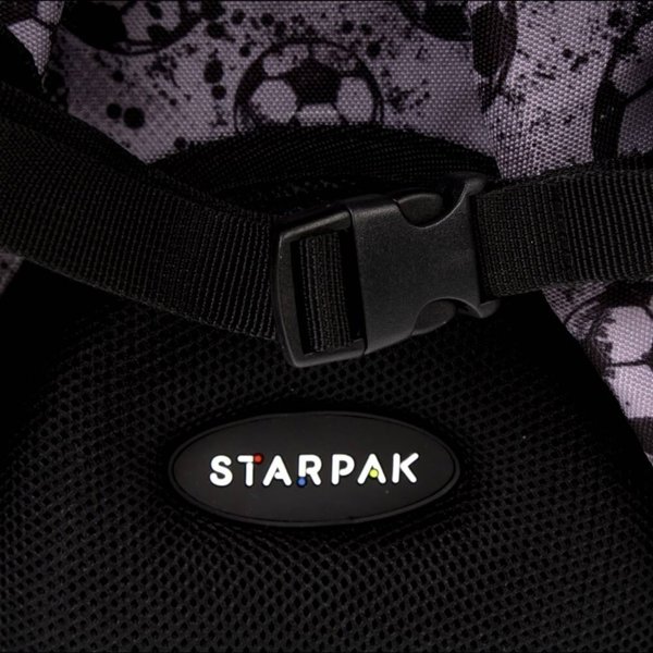 Starpak Σακίδιο Πλάτης Football Γκρι - Σχολική Τσάντα για Αγόρια