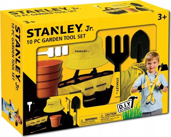 Stanley Junior Σετ Εργαλείων Κήπου για Παιδιά 10 Τεμαχίων, Παιχνίδι Μίμησης (SG004-10-SY)