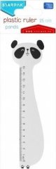 Starpak Χάρακας Πλαστικός Panda 15cm, Ανθεκτικός, Στρογγυλεμένες Άκρες