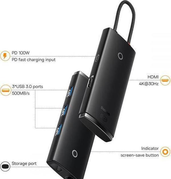 Σταθμός/αναπαραγωγέας Baseus USB-C (BS-OH018)