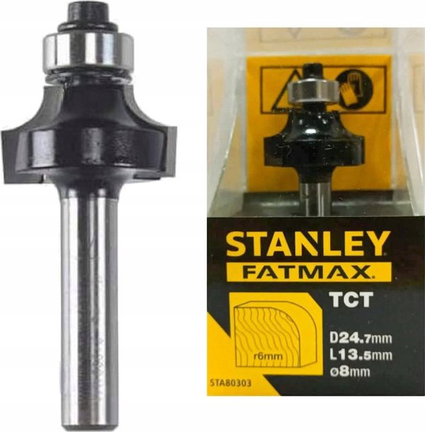 Φρέζα TCT, στρογγυλή R6 x 24,7 mm