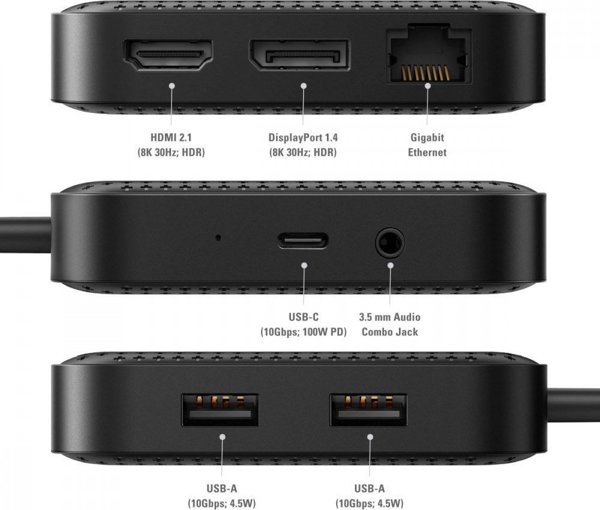 Σταθμός/αναπαραγωγέας HyperDrive USB4 USB-C (HD583-GL)