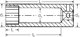 Stahlwille Καρυδάκι 1/4" μέγεθος 7/16", 12-γωνιακό, μακρύ