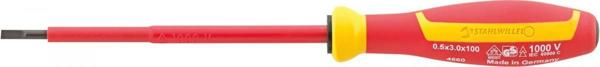Stahlwille Κατσαβίδι επίπεδο 0,6x3,5x100mm, VDE/1000V, DRALL+