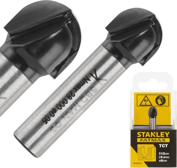Φρέζα TCT, στρογγυλή αυλάκωση R6 x 12 mm