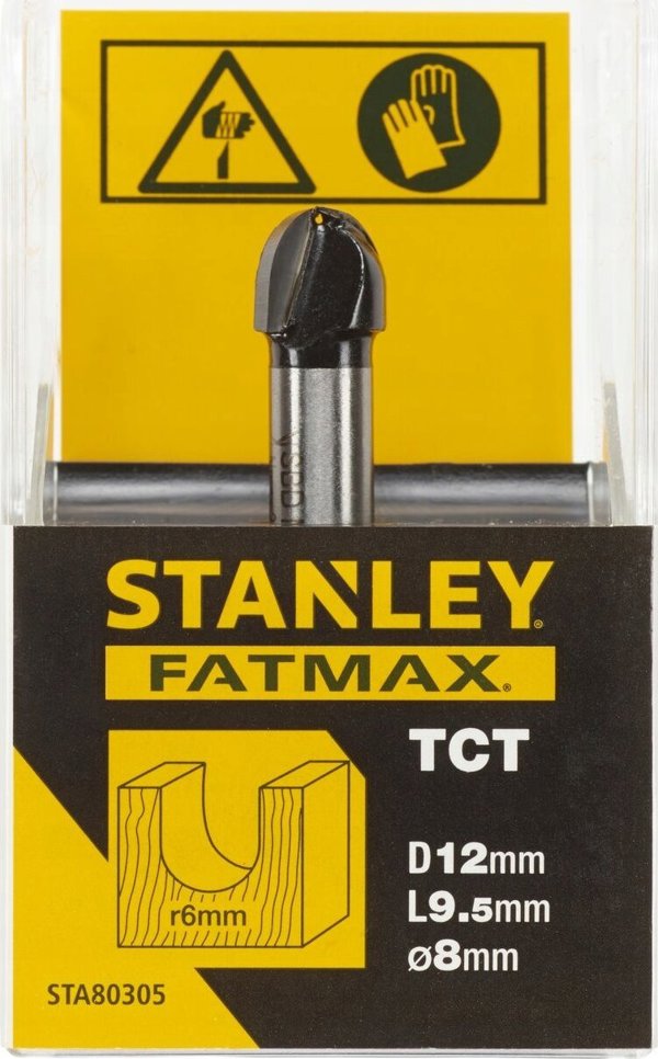 Φρέζα TCT, στρογγυλή αυλάκωση R6 x 12 mm