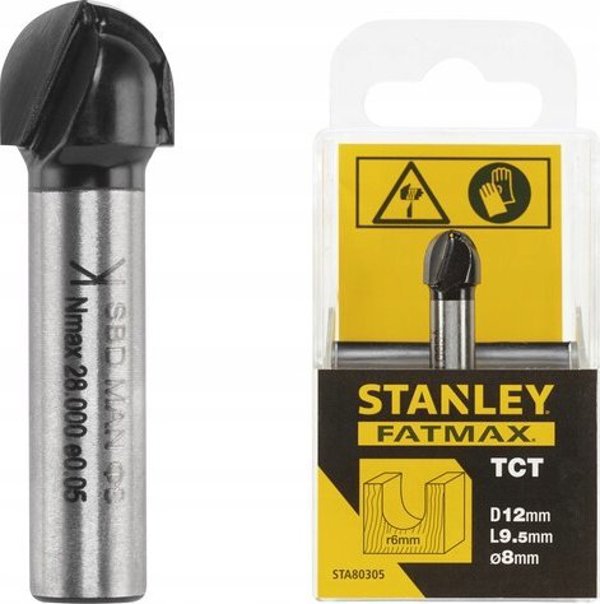 Φρέζα TCT, στρογγυλή αυλάκωση R6 x 12 mm