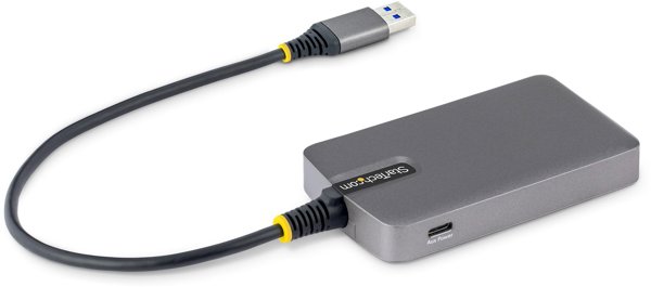 STARTECH.COM 4-Port USB-A Hub 5Gbps Busbetrieben Typ A auf 4x USB-A 3.0 Hub USB-C-Netzteil Port Mini Reisehub-Verteiler USB Splitter