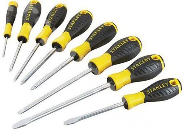 Σετ κατσαβιδιών Stanley Essential επίπεδων και σταυροκατσάβιδων 8 τεμ. (STHT0-60210)