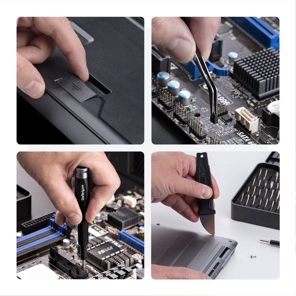 STARTECH.COM 40-tlg Computer-Reparaturset fur Laptop PC Elektronik Telefon 30-Bit-Pr�zisionsschraubendreher Reparaturkit
