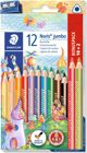 Staedtler Μολύβι Noris Jumbo, Τριγωνικό Εργονομικό Μολύβι με Σύστημα ABS, 10+2 Τεμάχια