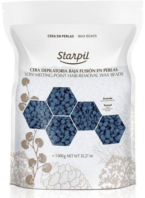Κόκκοι κεριού αποτρίχωσης Starpil Wax In Pearls Μπλε 2AB, 1kg