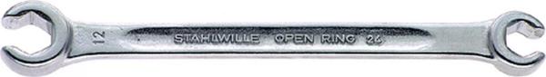 Stahlwille Klucz oczkowy dwustronny otwarty 10x12mm , OPEN-RING