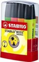 STABILO Υπογραμμιστής STABILO BOSS Μίξη Χρωμάτων 4 τεμ. + Σε Πλαστική Θήκη