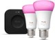 Startkit White and Color Ambiance 2xE27 1100lm + Hue Bridge Pro