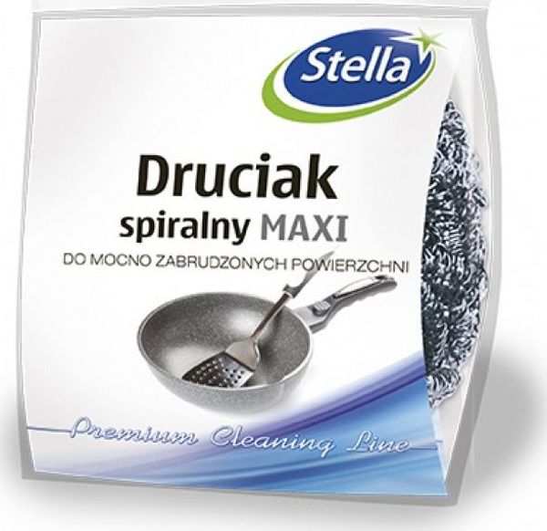 Stella Σύρμα Καθαρισμού Spiral Maxi Ανοξείδωτο, Ασημί, 1 Τεμάχιο
