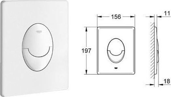 Σκελετός Grohe WC σετ Grohe Rapid SL 3in1 με κουμπί Skate Air 38722001
