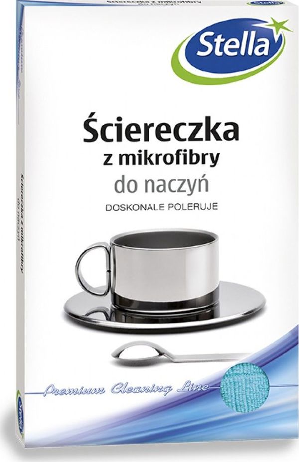 Stella Πανί Μικροϊνών Για Πιάτα, 1 Τεμάχιο, Πολυκαθαριστικό Πανί Κουζίνας Για Σκόνη & Λεκέδες