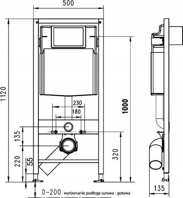 Σκελετός Werit-P Κρυφό σετ WC WERIT + Sapho Paco RIMLESS 174-91100900-00+PZ1012R