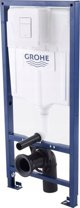 Σκελετός Grohe Concealed WC και σετ κουμπιών Grohe RAPID SL 3-IN-1 38772SH0, λευκό κουμπί