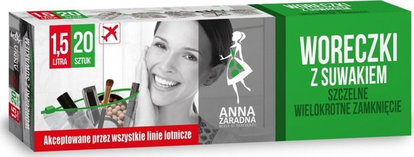 Stella ANNA ZARADNA Σακουλάκια με φερμουάρ 1.5L - κουτί 1τεμ.-20τεμ