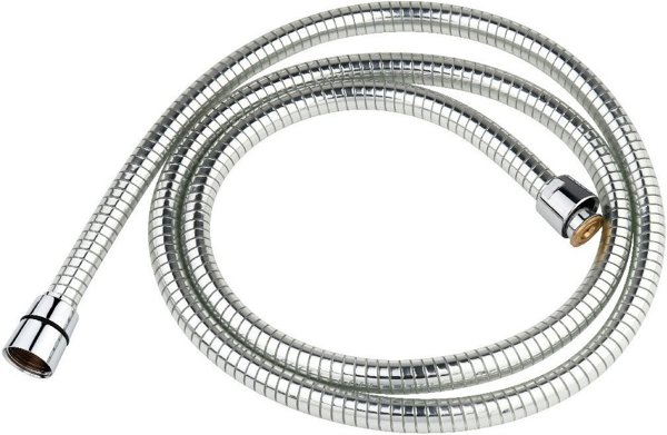 Λείος σωλήνας ντους PVC 150 cm, χρώμιο 2519