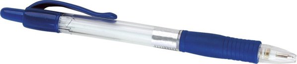 Stickn Kuglepen m. trykknap blå stregbredde 0,7mm - (50 stk.)