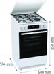 Κουζίνα Gorenje GK5C63WH