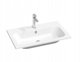 Νιπτήρας Stone Ravak Chrome Slim 80x49 cm, γυαλιστερό λευκό, XJG01180001