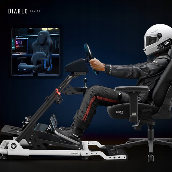 Βάση τιμονιού X-Drive Mini μαύρο-άσπρο