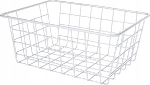 Storage Solutions Μεταλλικό καλάθι για φρούτα, γκρι, 24 x 18 x 10 cm