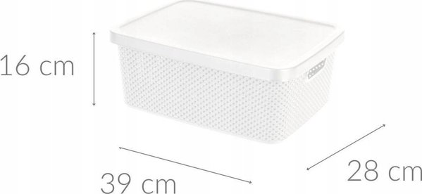 Storage Solutions Πλαστικό δοχείο με καπάκι, 13 l