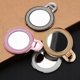 Skrzynkazdrewna Βάση Smartphone Circle Mirror - Αυτοκόλλητη - Ασημί