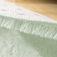 Στρογγυλό Χαλί Shaggy Strado 120x120cm, White Lime, Λευκό/Λαχανί