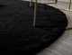 Strado Στρογγυλό χαλί Rabbit Strado 180x180 Μαύρο (Black) πολυλειτουργικό