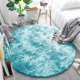 Strado Στρογγυλό Χαλί Ombre 100x100 Ombre Μπλε (Ανοιχτό Μπλε)