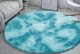Strado Στρογγυλό Χαλί Ombre 100x100 Ombre Μπλε (Ανοιχτό Μπλε)