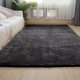 Χαλί Strado Alpaca 160x220cm, Μαύρο, Απαλό και Ανθεκτικό για Σαλόνι και Υπνοδωμάτιο