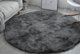 Στρογγυλό Χαλί Strado Ombre Shaggy 200x200cm - Σκούρο Γκρι