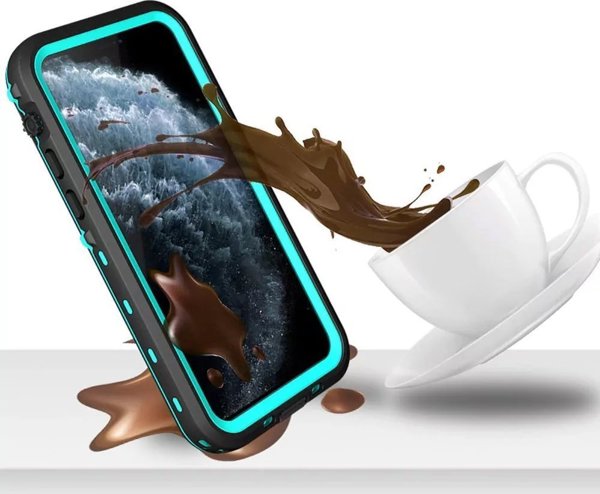 Strado Αδιάβροχη Θήκη + λουράκι για Apple iPhone 12 Mini (Μαύρο) καθολική
