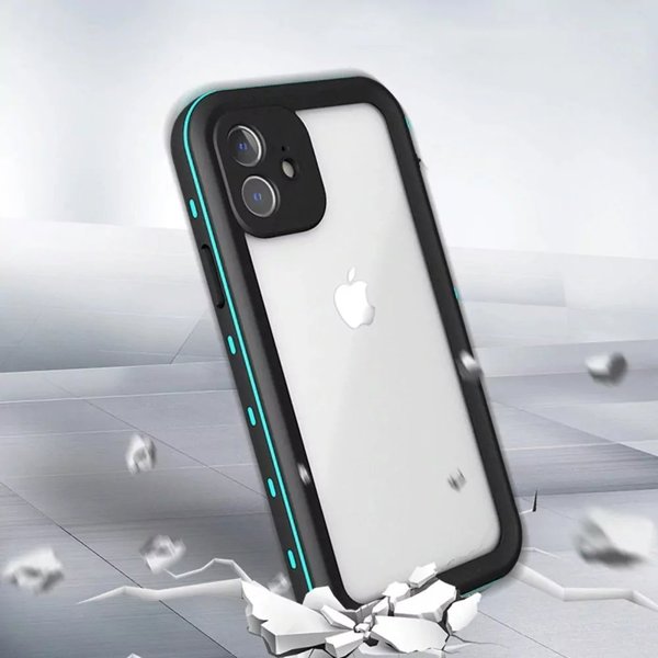 Strado Αδιάβροχη Θήκη + λουράκι για Apple iPhone 12 Mini (Μαύρο) καθολική